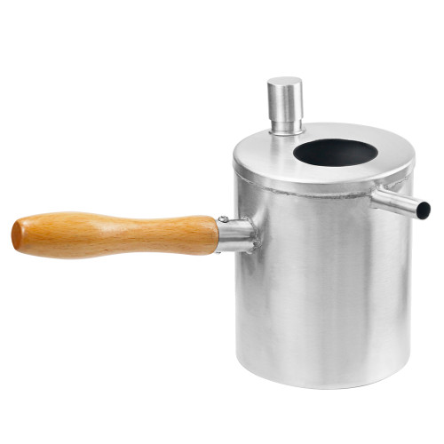 Long wooden handle wax melting kettle melting pot for Apiary