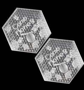 Hexagon Transparent Honey Comb Cassette box for beekeeping