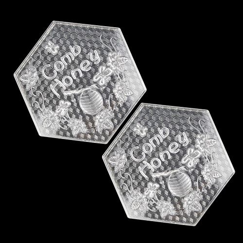 Hexagon Transparent Honey Comb Cassette box for beekeeping