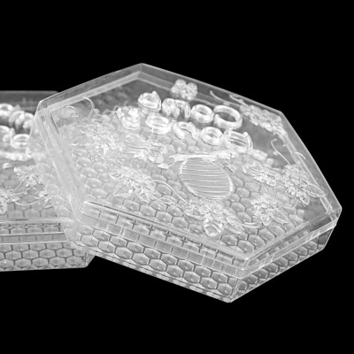Hexagon Transparent Honey Comb Cassette box for beekeeping