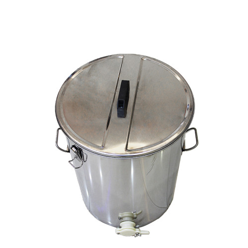 High quality stainless steel honey tank honey barrel with double strainers and honey gate 30L/ 45kg