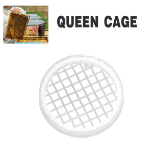 Queen Bee Tools White PP Queen Cage for Apiary