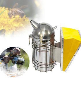 Beekeeping supplies Bee Smoker Stainless Steel with Heat Shield for Apiary