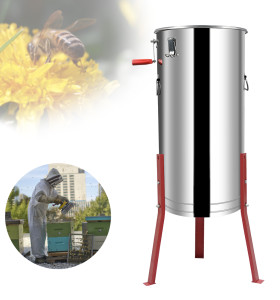 Stainless steel 2 frames manual honey extractor