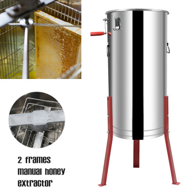 HE01-2 Stainless steel 2 frame manual honey extractor