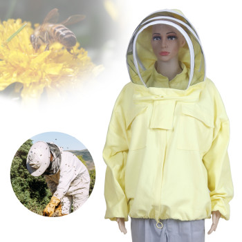 CLC04- Beekeeping Jacket Protective jacket with Ventilated Mesh Fabric Fencing Veil Hood for beekeeping