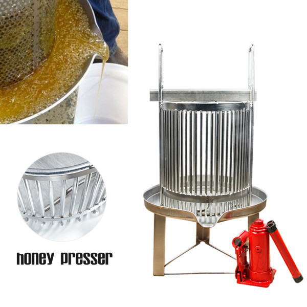 Stainless Steel Honey presser with jack