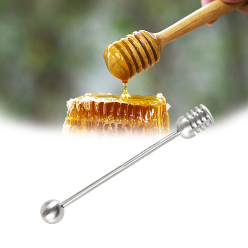 Stainless Steel Honey Spoon Honey Mixing Stirrer Honey Dipper Sticks