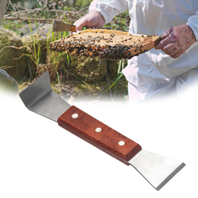 Wooden handle H Hook Hive tool beekeeping tool for Apiary