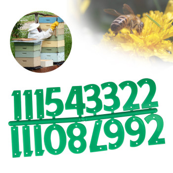 Beehive Accessories Plastic Beehive Number Marking Board (Green) for Apiary