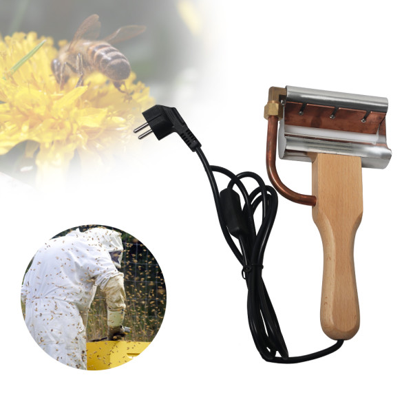 Electric uncapping planer for cutting off the wax layer