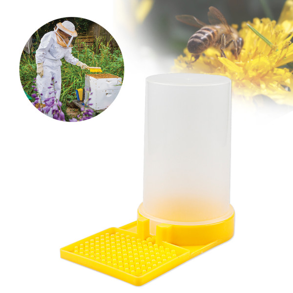 Yellow Plastic bee feeder Syrup feeder Entrance Bee Feeder for beekeeping