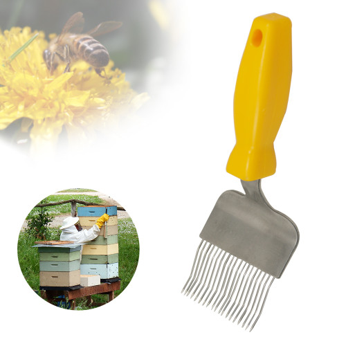 Wave Needles Uncapping Fork Honey Uncapping Fork Stainless Steel Tine for Beekeeping