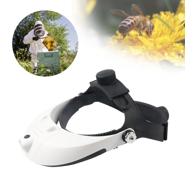 Beekeeping Observation Tools Muti-Function Head-wearing Magnifier With LED for Beekeeping
