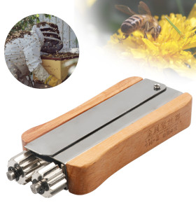Beekeeping Supplies Wooden Handle Wire crimper (Stainless) for Beekeeper