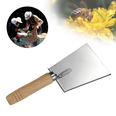Stainless Steel Beehive Shovel Wood Handle Cleaning tool Beekeeping Clean Tool for beekeeping