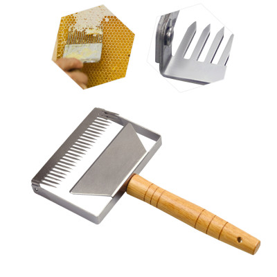 Wide Stainless Steel 26 Pin Beekeeper Honeycomb Scraper Uncapping Fork for Scraping Off The Wax Layer