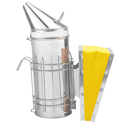 BS01-2 Large Size Yellow gas box stainless steel bee smoker beehive smoker beekeeping equipment for Apiary