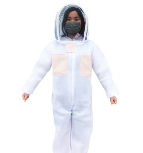 CLA04- White 3D Space Cotton Ventilated Beekeeping Clothing Beekeeping Protective Suit for beekeeping