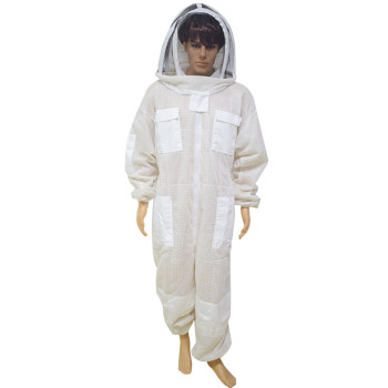 CLB03- 3 Layer Ventilated Beekeeping Clothing  White Color Beekeeping Protective Suit for beekeeping