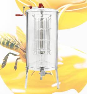 HE01-3 2 Frame honey extractor manual transparent honey extractor
