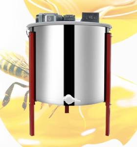 HE04-1- 6 Frames Stainless Steel Electric Honey Extractor Honey Separator for Apiary