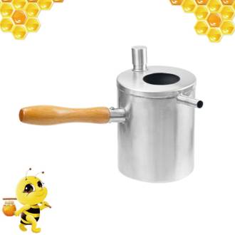 WP05 Long wooden handle wax melting kettle melting pot