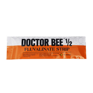 DOCTOR BEE 1/2 Type Fluvalinate Strips 20 Strips Against Varroa Mite