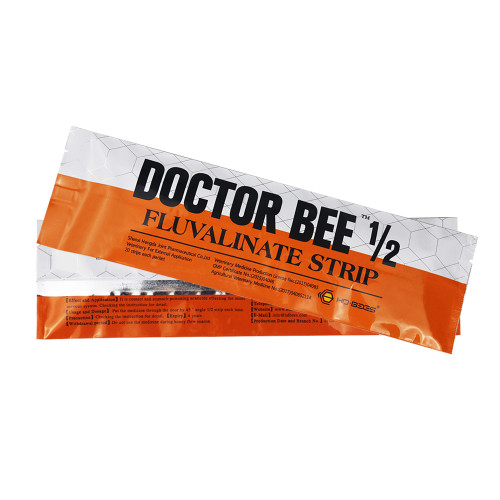 DOCTOR BEE 1/2 Type Fluvalinate Strips 20 Strips Against Varroa Mite