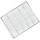 QE05 Stainless steel queen excluder 4 edges rimmed