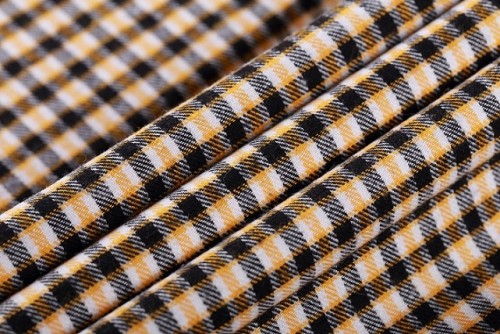 New design custom printed 100% shirt cotton fabric wholesale high density plaid yarn dyed textile fabric