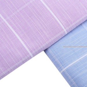 100% cotton plaid shirt fabric anti-static textile