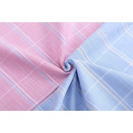 Wholesale Plaid Shirt Woven Fabric High Quality 100% Cotton Shirt Fabric
