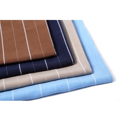 Wholesale all kinds of color striped shirt textile and clothing woven fabric