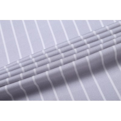 Hot sale classic black and white gray striped tencel linen blend fabric