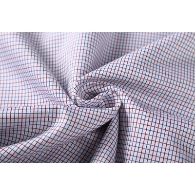 Custom 100% Cotton Shirt Fabrics Hot Sale Fashion Plaid Woven Textiles Fabric For Garment