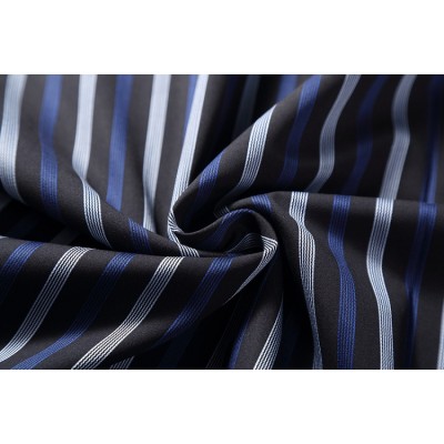 New design fashion striped fabric 100% cotton custom woven fabric for shirt