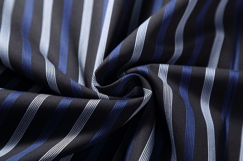 New design fashion striped fabric 100% cotton custom woven fabric for shirt