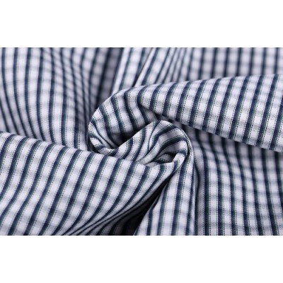 High quality custom plaid 100% cotton textile fabrics stocklot wholesale fashion cotton fabric for shirting