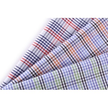 Hot sale Plaid 100% cotton woven fabric wholesale custom cotton fabric for garment