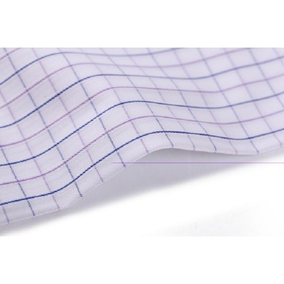 Hot selling Custom 100% Cotton Shirting Woven Fabrics Fashion Plaid Fabric For Shirt