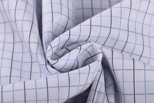 Hot selling Custom 100% Cotton Shirting Woven Fabrics Fashion Plaid Fabric For Shirt