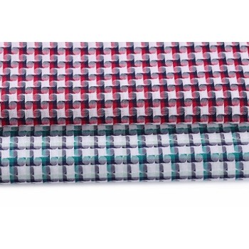Factory direct sales plaid woven shirt soft 100% cotton fabric stock lot