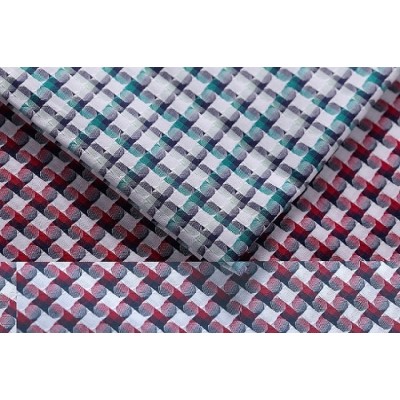Factory direct sales plaid woven shirt soft 100% cotton fabric stock lot
