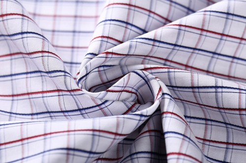 Hot sale fashion designs soft comfortable 100% cotton stretch jacquard woven fabric