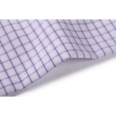 High density 50s yarn dyed 100% cotton fabric roll wholesale custom plaid shirting cotton fabric