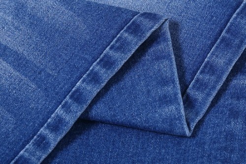 Hot selling denim blended cotton fabric price print blended poly viscose fabric