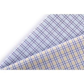 High Density Fashion 100% Cotton Plaid Stretch Fabrics Woven Fabric for shirting