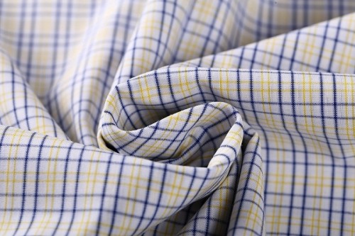 High Density Fashion 100% Cotton Plaid Stretch Fabrics Woven Fabric for shirting