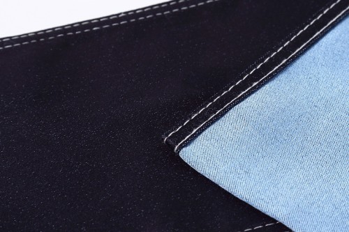 Wholesale woven stretch blend polyester cotton 12 oz denim fabric high quality